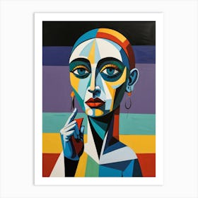 Abstract Woman Art Print