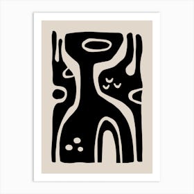 Mid Century Modern Organic Abstract Art Print