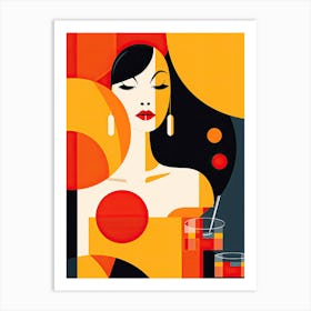 Coctail abstract art Art Print