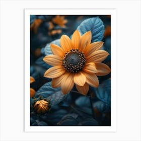 Sunflower Wallpaper Art Print