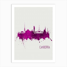 Canberra Australia City Purple Art Print