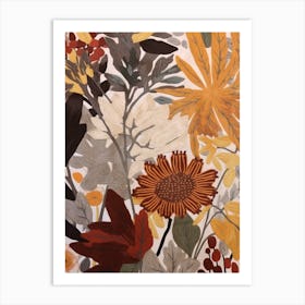 Fall Botanicals Queen Annes Lace 4 Art Print
