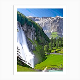 Gavarnie Falls, France Majestic, Beautiful & Classic (2) Art Print