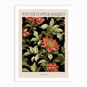 Daphne 1 Winter Flower Market Poster Art Print