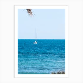 Sailboat On The Ocean Art Print