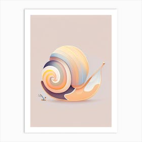 Nerite Snail  Illustration Art Print