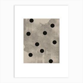 Retro Dots Art Print