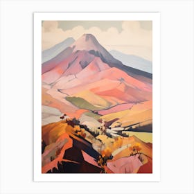 Mount Meru Tanzania 2 Mountain Painting Art Print