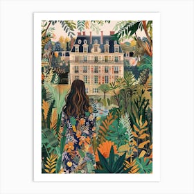 In The Garden Palace Of Fontainebleau Gardens France 2 Art Print