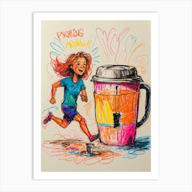 Coffee Runner Art Print