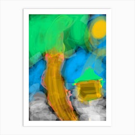 Island at night Art Print