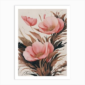 Pink Poppies Art Print