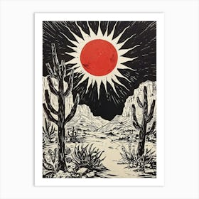 Cactus Desert Art Print