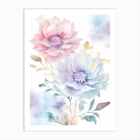 Watercolor Flowers 55 Art Print