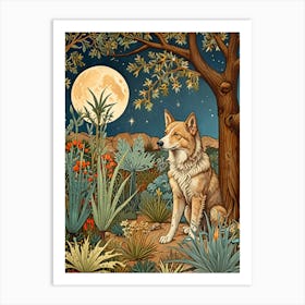 William Morris Wolf In The Desert Art Print