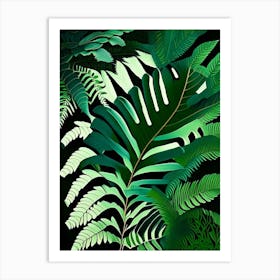 Rabbit S Foot Fern Vibrant Art Print