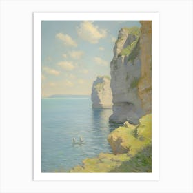 Cliffs And Sea Art Print