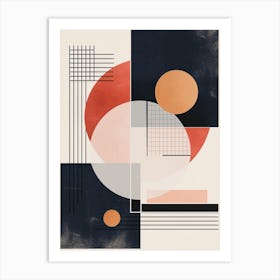 Abstract Minimalistic Geometric Contemporary Boho 13 Art Print