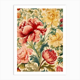 Floral Wallpaper Pattern 1 Art Print