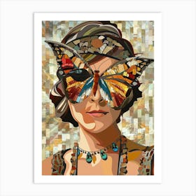 Butterfly Mask 2 Art Print