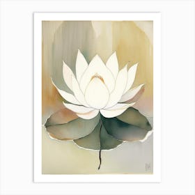 Lotus Symbol 1, Abstract Painting Art Print