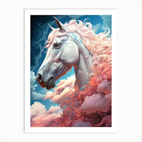 Horse In The Clouds 3 Art Print