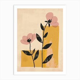 Doha Flower Market Boho Minimalist Style 1 Art Print