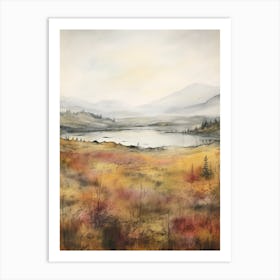 Autumn Forest Landscape Dovre National Park Norway 4 Art Print