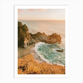 Malibu Beach Sunset Art Print