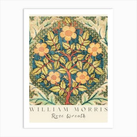 William Morris Rose Wreath Art Print