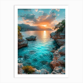 Sunset In Croatia 9 Art Print