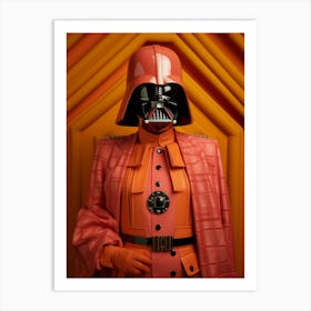 Darth Vader In Wes Anderson Style 13 Art Print