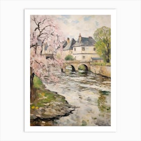 Bourton On The Water (Gloucestershire) Painting 1 Art Print