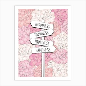 Peony Happiness Art Print