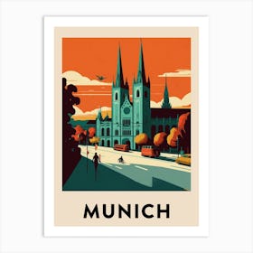 Munich 5 Vintage Travel Poster Art Print