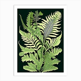 Polypodium Fern 1 Vintage Botanical Poster Art Print