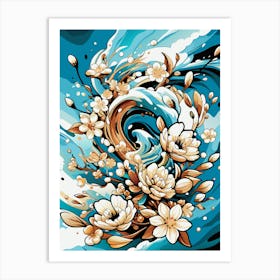 Flower Painting Art Print