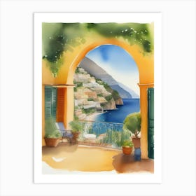 Positano Painting Art Print