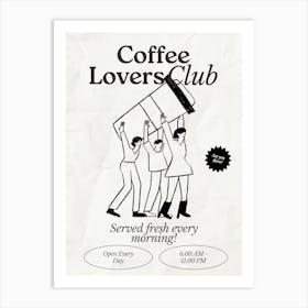 Coffee Club Kitchen | Coffee Lover’s Club | Coffee Bar 4 Art Print