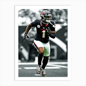 Stefon Diggs Houston Texans Art Print