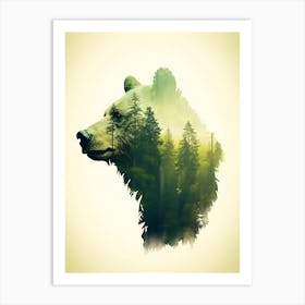 Bear In The Forest 2 Art Print