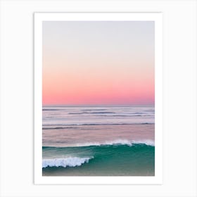 Lorne Beach, Australia Pink Photography 2 Art Print