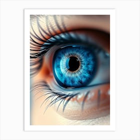 Blue Eye Close-Up Art Print