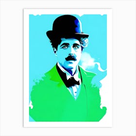 Graffiti Portrait of Charlie Chaplin Art Print