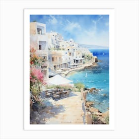 Whispers of the Sea: Coastal Beach View Poster Art Print