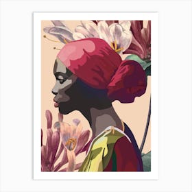 Woman With Headscarf 1 Art Print