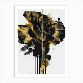 Black And Gold 109 Art Print