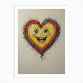 Happy Heart Art Print