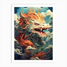 Dragon In The Clouds 2 Art Print