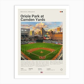 Baseball - Baltimore Orloles - Camden Yards Art Print